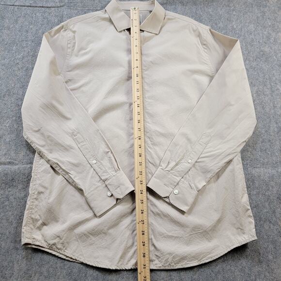 Thomas Mason x Todd Snyder Button Up Dress Shirt size 18.5 Cream - Picture 5 of 11